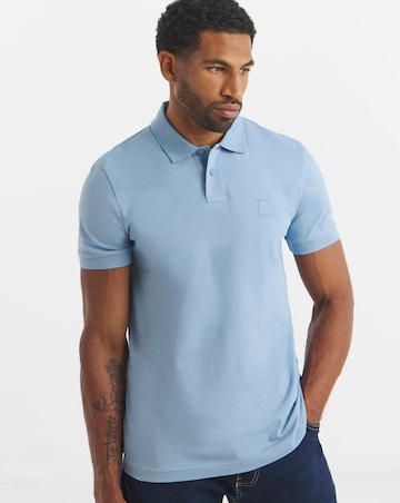 BOSS Classic Short Sleeve Slim Fit Passenger Polo - Blue
