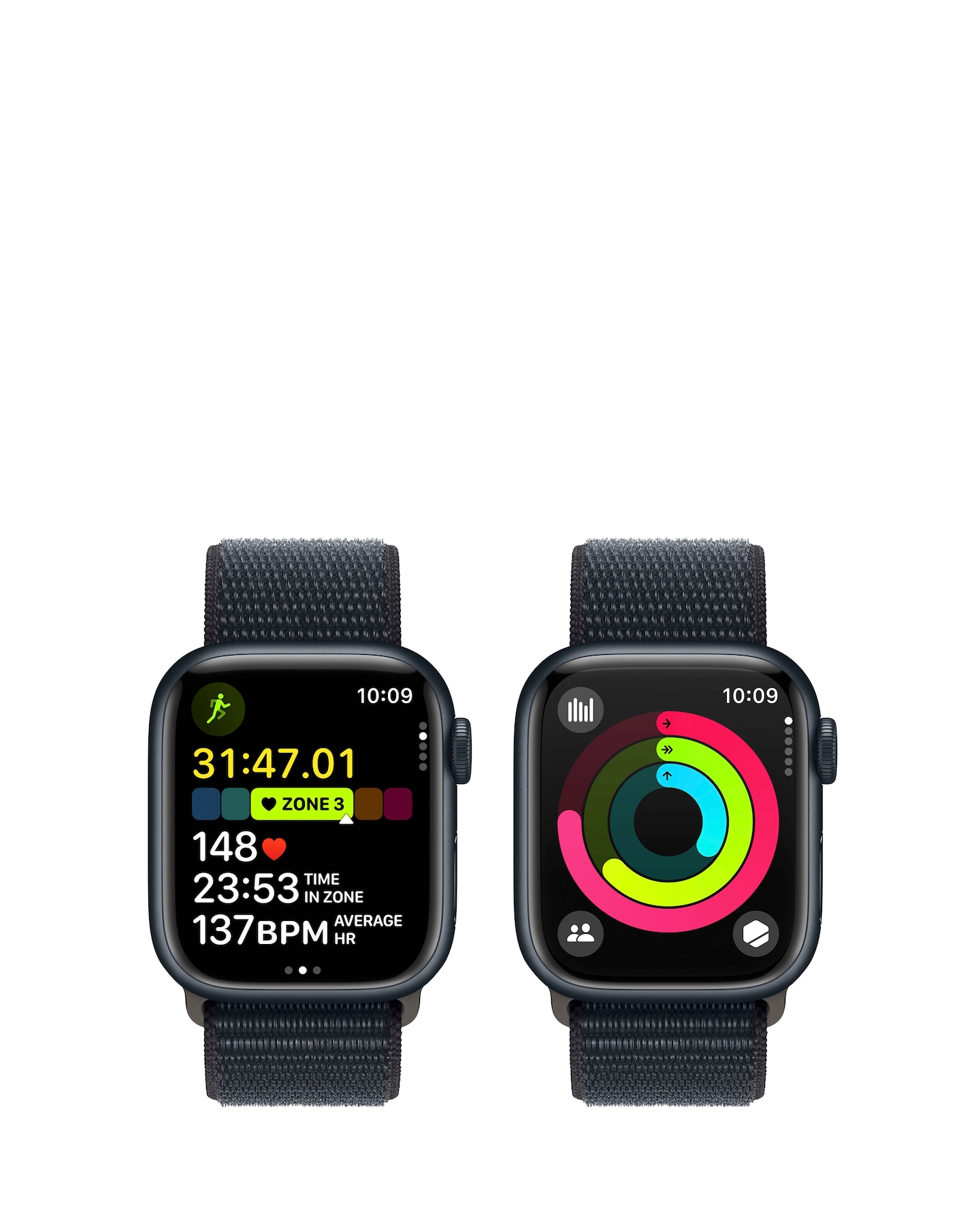 Apple Watch Series 9 [GPS 41mm] Smartwatch with Midnight Aluminum Case with  Midnight Sport Loop One Size. Fitness Tracker, Blood Oxygen & ECG Apps,  Always-On Retina Display, Water Resistant : Amazon.co.uk: Electronics