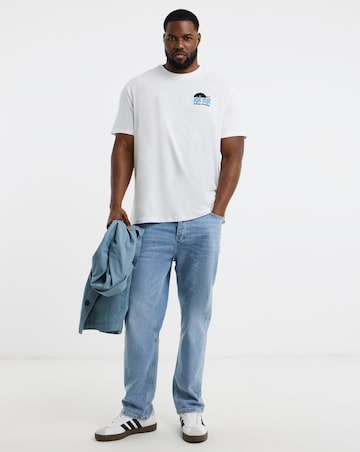 Jack & Jones Ping Pong Back Graphic T-Shirt - White