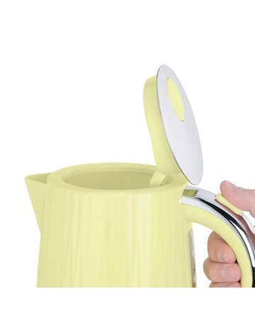 Russell Hobbs Eden Kettle and 2 Slice Toaster Lemon Bundle