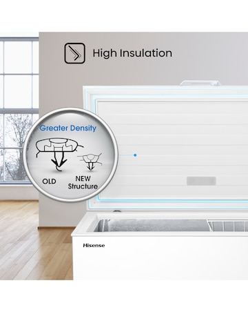 Hisense FC386D4AWLE Static 297L Chest Freezer - White