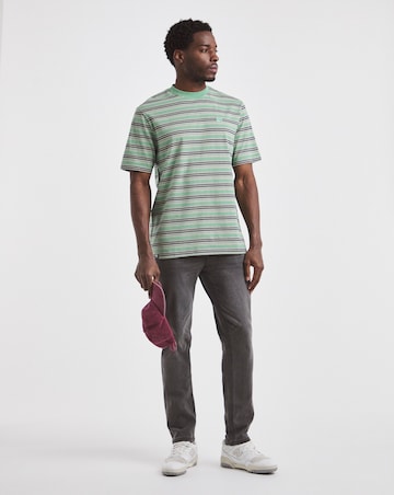 Union Relaxed Fit Marl Yarn Dye Stripe T-Shirt Long