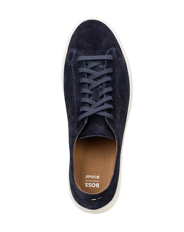 Boss Kieran Suede Trainer - Navy
