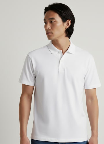 Pure Cotton Jersey Polo Long Length- White