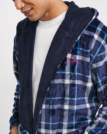 Joe Browns Fleece Check Dressing Gown
