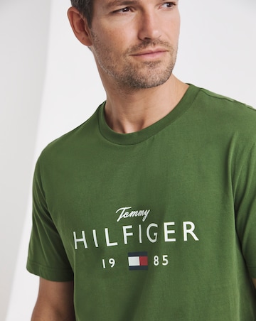 Tommy Hilfiger Short Sleeve Logo T-Shirt - Pine Green