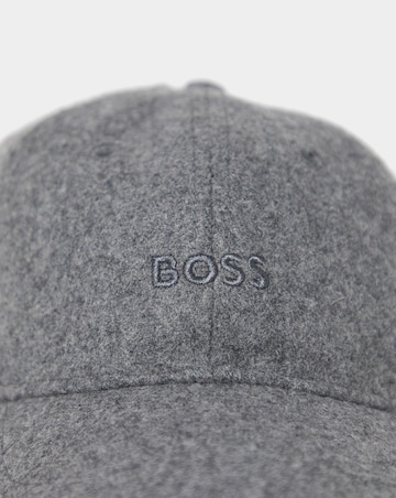 BOSS Wool Logo Cap - Charcoal