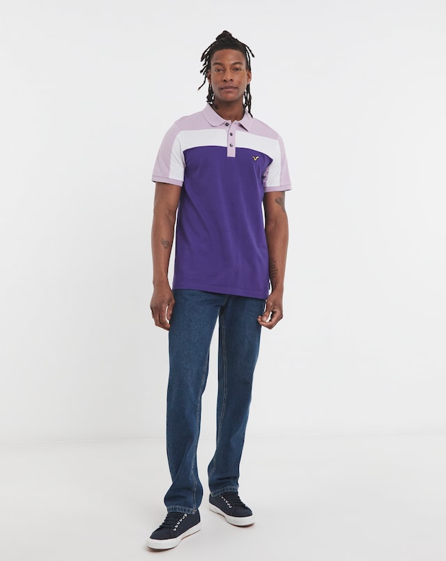 Voi Storm Colour Block Polo - Long Length