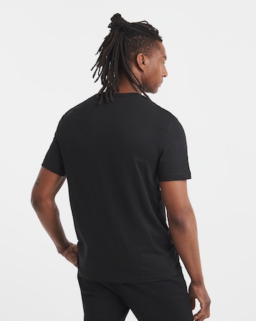 Calvin Klein Satin Bonded Logo T-Shirt - Black