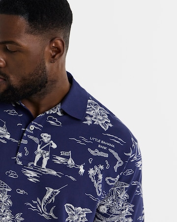 Polo Ralph Lauren Short Sleeve Printed Polo - Navy