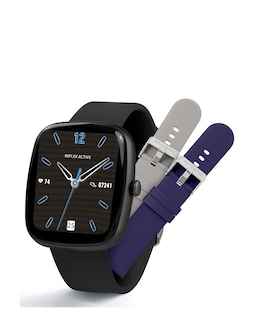 Reflex Active Series 50 Silicone Calling Strap Watch Set - Black