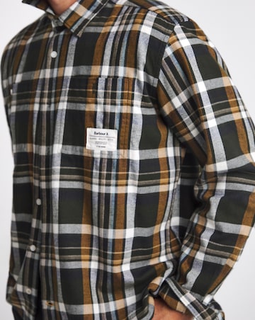 Barbour Hanley Relaxed Checked Shirt - Olive