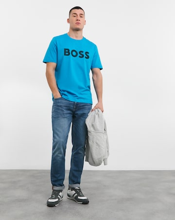 BOSS Raised Logo Aqua T-shirt