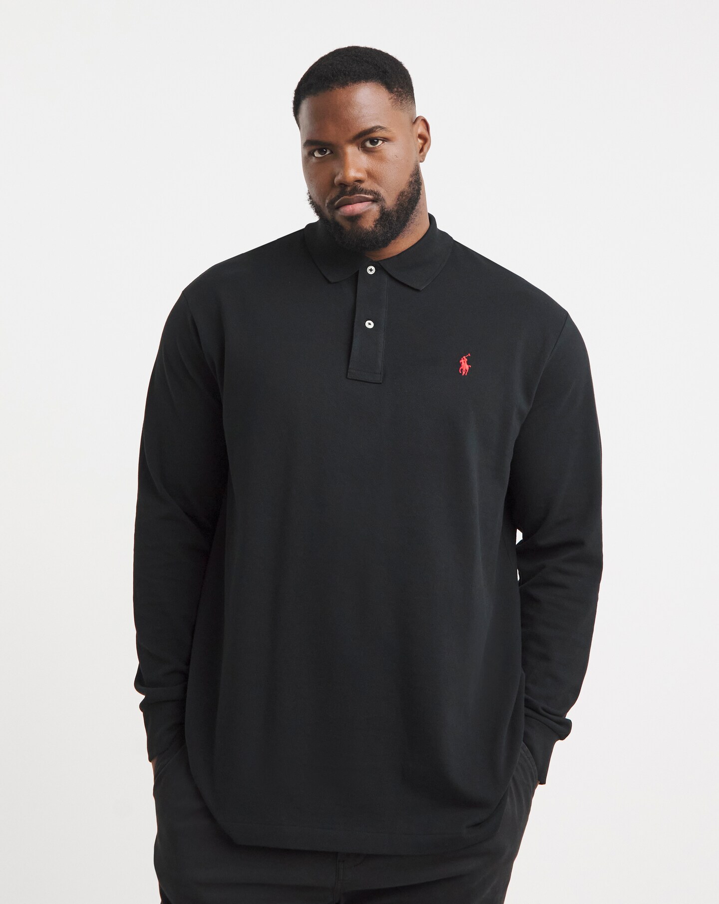 Polo Ralph Lauren Classic Long Sleeve Black T-Shirt | Jacamo