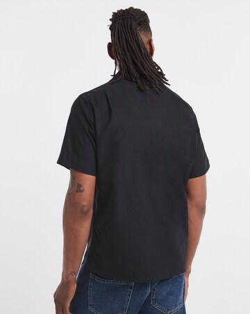 Polo Ralph Lauren Short Sleeve Garment Gyed Oxford Shirt - Black