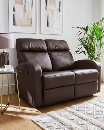 Ramsey Faux Leather Recliner 2 Seater Sofa