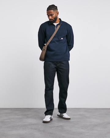Armor Lux 1/4 Zip Sweatshirt - Navy