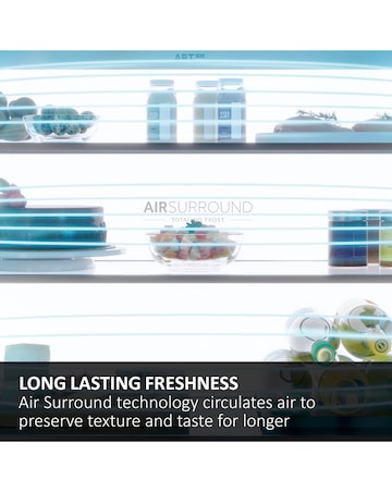 Haier Series 3 HTR3518ENMWK 185cm 60/40 Fridge Freezer White + Install