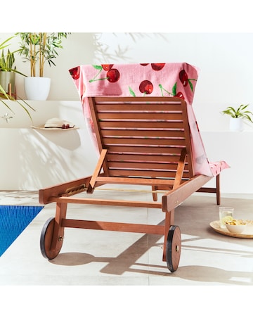 Catherine Lansfield Cherries Sun Lounger Towel