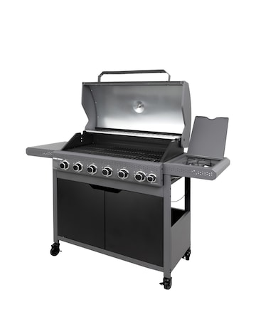 George Foreman 6+1 Burner Gas BBQ with Side Burner