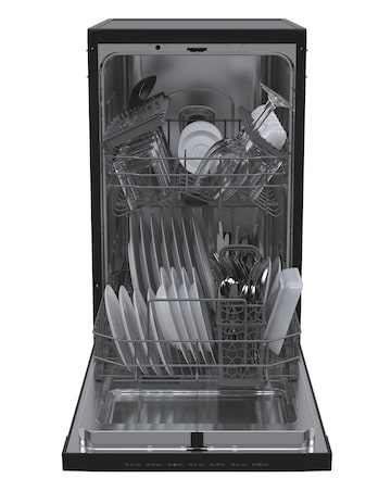 Hoover HDPH 2D1049B-80 Freestanding 10-Place Slimline Dishwasher - Black