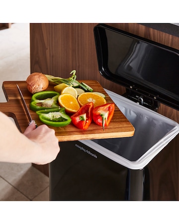 Morphy Richards Black 30L Rectangular Bin