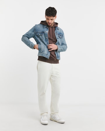 Garment Dyed Relaxed Fit Overhead Hoodie- Chocolate
