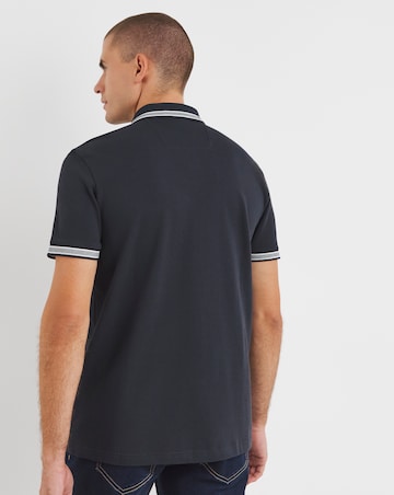 BOSS Dark Blue Classic Tipped Paddy Polo