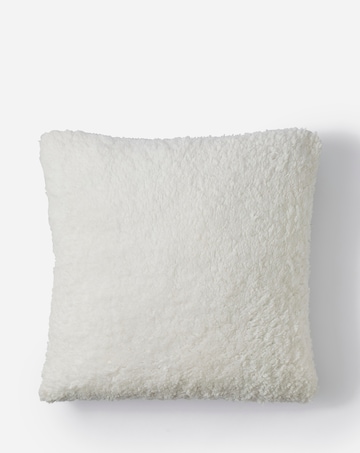 Checked Faux Mohair Cushion