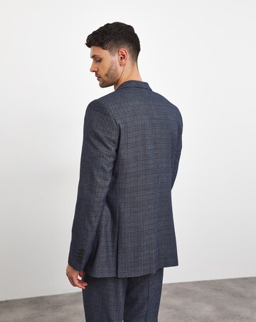 Seb Blue Check Suit Jacket