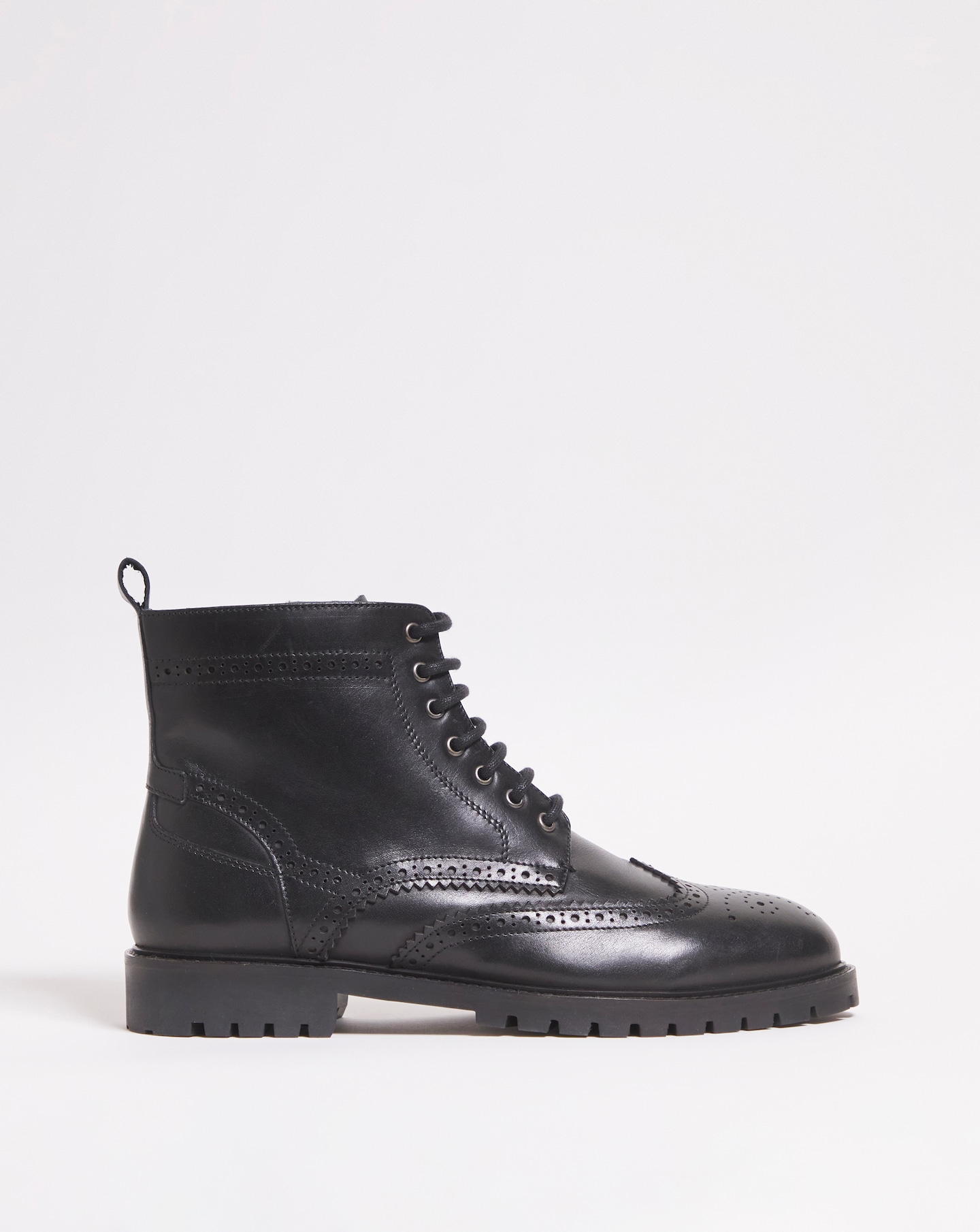 Brogue Lace Up Boot Wide Jacamo