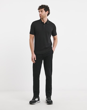 Cavin Klein Short Sleeve Liquid Touch Polo - Black