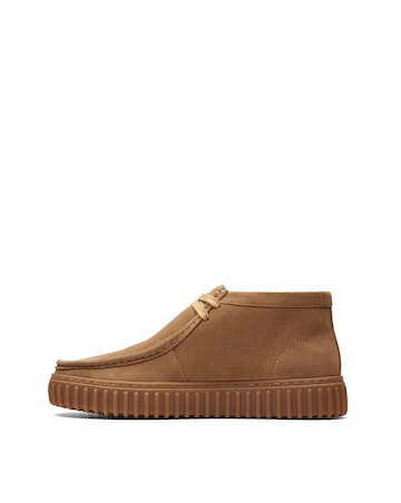 Clarks Suede Torhill Boots - Dark Sand
