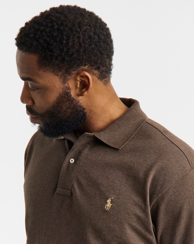 Polo Ralph Lauren Classic Short Sleeve Polo - Brown Heather