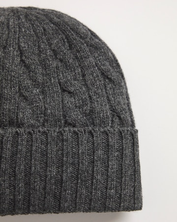 Polo Ralph Lauren Grey Cable Knit Merino Beanie