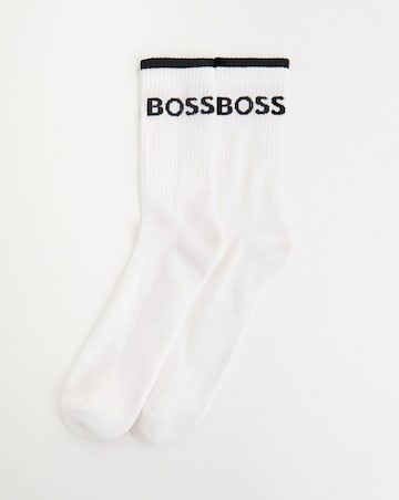 BOSS 6 Pack White Sports Socks