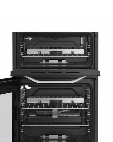Hotpoint HDG5GCW 50cm Gas Double Cooker - White + installation