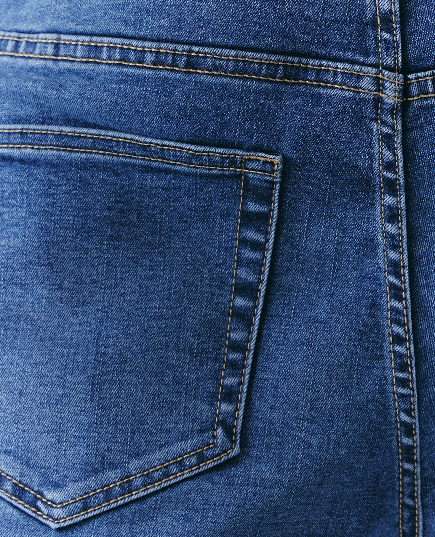 Close up jeans pocket