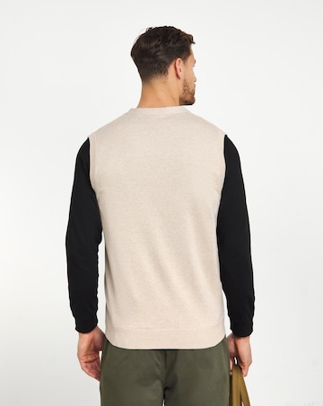 Stone Knitted Button Up Sweater Vest