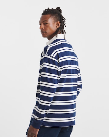 Tommy Hilfiger Stripe Badge Rugby - Navy