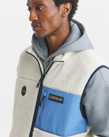 Napapijri Yupik Fleece Gilet - White