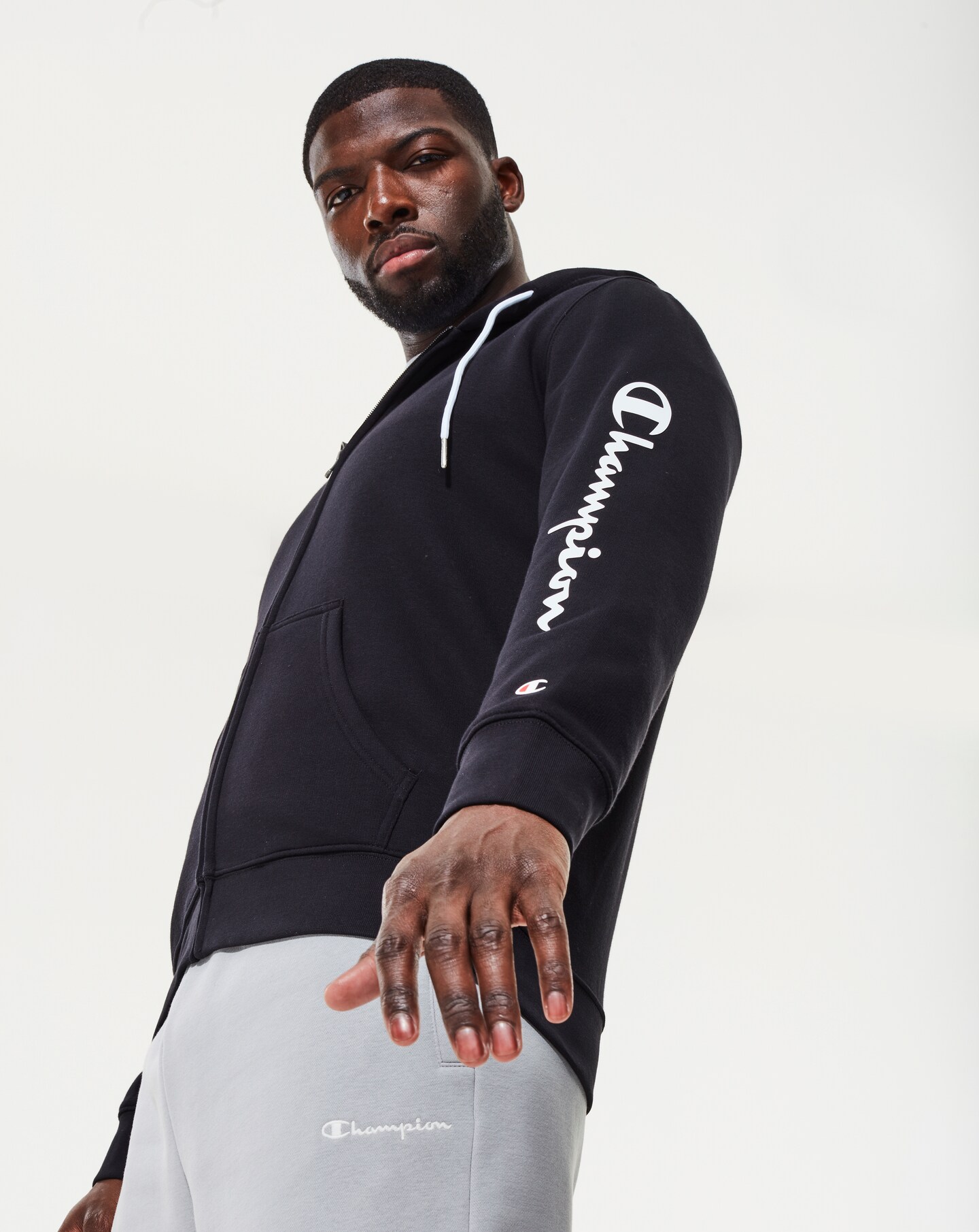 Champion Hooded Full Zip Sweatshirt Jacamo