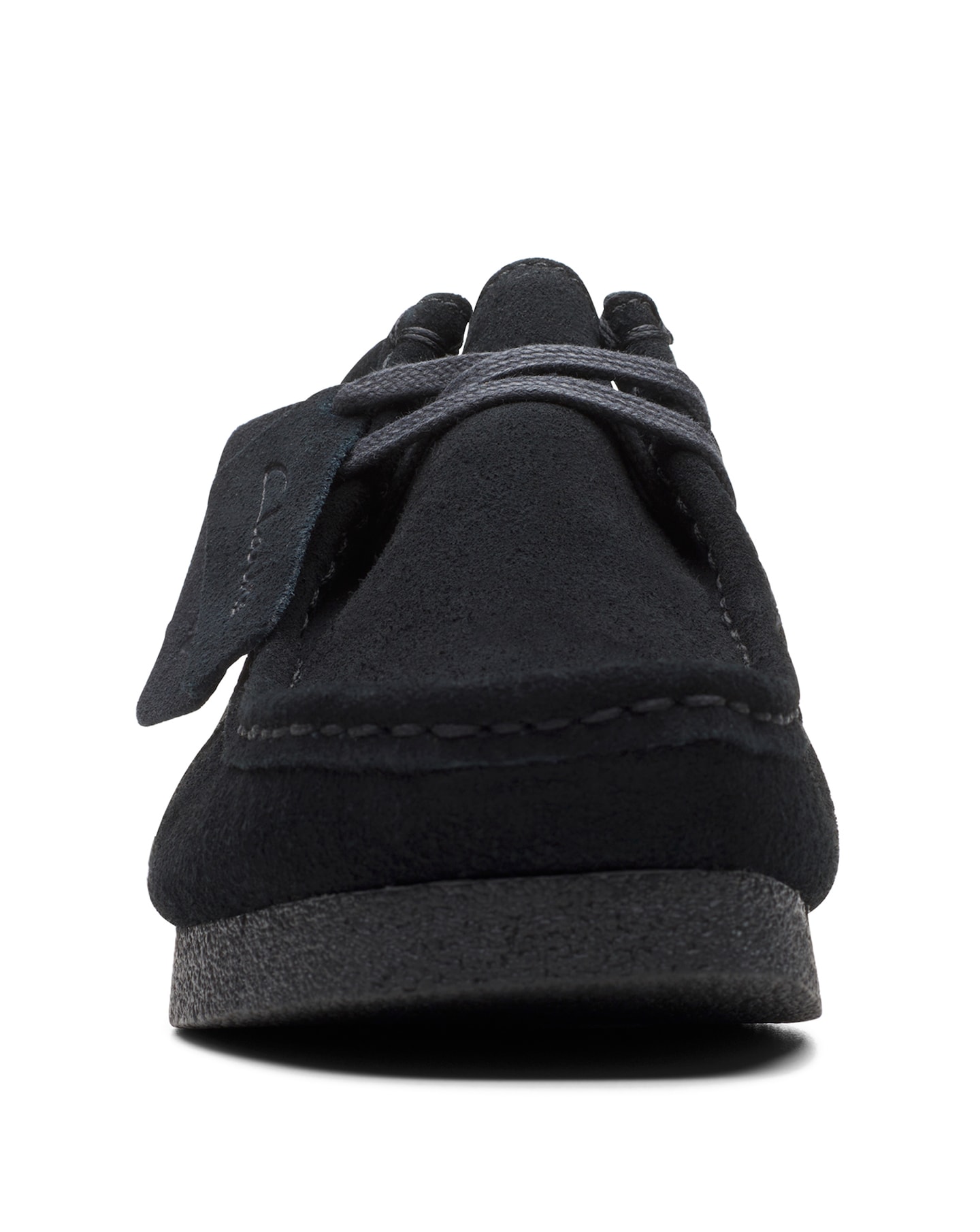 Clarks Wallabee EVO Shoe - Black Suede | Jacamo