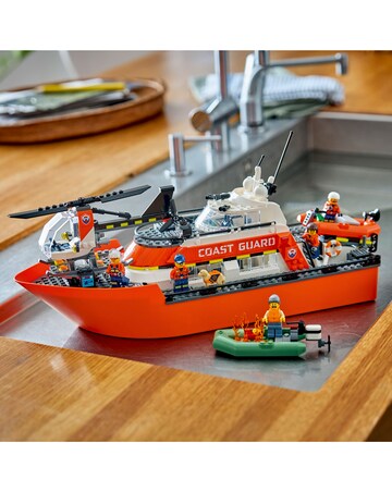 LEGO City Coast Guard Rescue Boat & Helicopter 60504