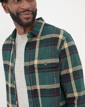 Fatface Dark Sky Check Shirt - Green