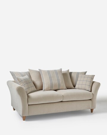Clover Fabric Scatterback 3 Seater Sofa