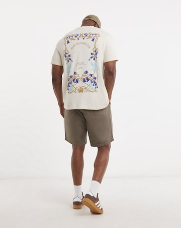 Jack & Jones Menton Back Print T-Shirt - Off White