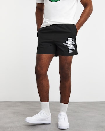 PUMA Essentials Logo Lab Woven 5" Shorts