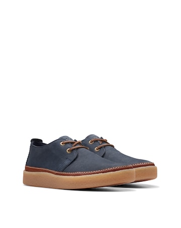 Clarks Clarkwood Low Shoe - Navy Nubuck