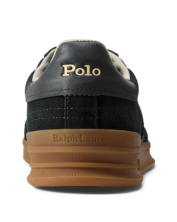 Polo Ralph Lauren Heritage Aera Suede Trainers - Black
